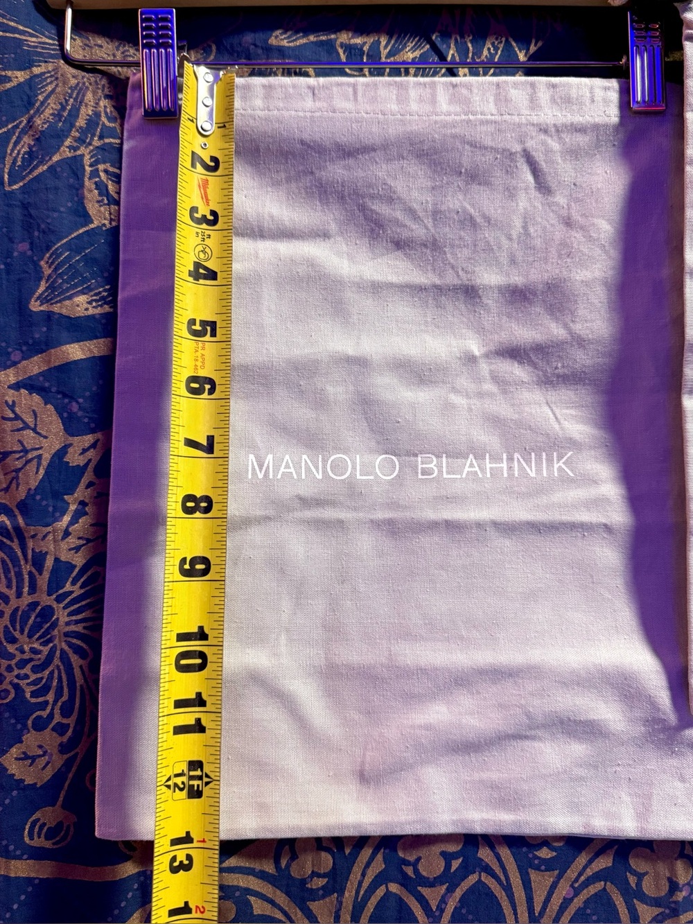 2 Manolo Blahnik Canvas Dust Bags